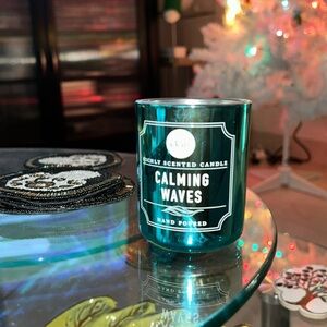 Hand forged Calming Waves candle